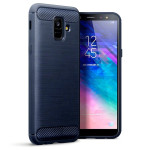 Terrapin Θήκη Σιλικόνης Carbon Fibre Design Samsung Galaxy A6 2018 - Dark Blue 