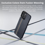Pitaka Fusion Weaving MagEZ Case 4 - MagSafe Θήκη Aramid Fiber Body Apple iPhone 15 Pro - 0.95mm - 600D - Rhapsody (FR1501P)