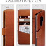 Terrapin Δερμάτινη Θήκη Πορτοφόλι Apple iPhone 12 / 12 Pro - Cognac (117-134-002)