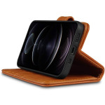 Terrapin Δερμάτινη Θήκη Πορτοφόλι Apple iPhone 12 / 12 Pro - Cognac (117-134-002)