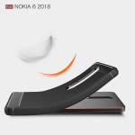 Terrapin Θήκη Σιλικόνης Carbon Fibre Nokia 6 2018 - Black
