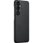 MagSafe Θήκη Aramid Fiber Body - Samsung Galaxy S24 Plus - Pitaka MagEZ Case 4 - 1mm - 600D - Black / Grey / Twill (KS2401S)