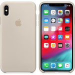 Official Apple Silicone Case - Θήκη Σιλικόνης Apple iPhone XS Max - Stone (MRWJ2ZM/A)