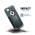 Rokform Θήκη iPhone 7 V3 Case - Rugged Black / Gun Metal με Μαγνητική Βάση Αυτοκινήτου (303143)