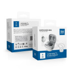 Blue Star True Wireless TWS Mini A19 - Ασύρματα Ακουστικά - White (5903396265914)