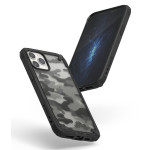 Ringke Fusion-X Θήκη Apple iPhone 12 / 12 Pro - Camo Black (75217) 