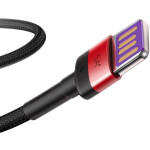Baseus Cafule Double Sided 40W Καλώδιο Φόρτισης (CATKLF-P91) 5A Type-C 1m - Red / Black (200-109-557)