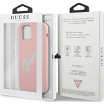 Guess “Vintage Script Logo Collection” Σκληρή Θήκη προστασίας από σιλικόνη – iPhone 12 Pro Max (Πράσινο/Ροζ) 