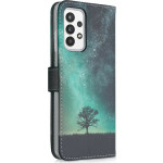 KWmobile Cosmic Nature Wallet Δερματίνης Blue / Grey / Black - Galaxy A52 (200-109-015)