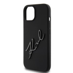 Karl Lagerfeld “Karl Script Logo” Hard Case Θήκη προστασίας από σιλικόνη iPhone 15 (Black – KLHCP15SSKSBMCK)