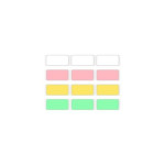Kodak Label ERA M50 Sticker Label 12 Rolls Set (White 9Rolls, Pink/Green/Yellow 1 Roll Each)