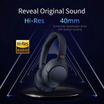 QCY H3 Headset Blue - Hybrid Feed Noise Canceling with 4 mode ANC Button - 60h battery