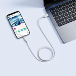 Καλώδιο Baseus Silky Type-C σε Type-C 100W 1m Λευκό
