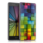 Θήκη Σιλικόνης για Huawei P9 Lite Rainbow Cubes by KW