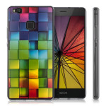 Θήκη Σιλικόνης για Huawei P9 Lite Rainbow Cubes by KW