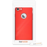 Θήκη Full Body για Apple iPhone 7 back cover metallic dark red