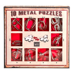 10 Metal Puzzles- Red Set (10-R)