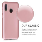 KW Θήκη Σιλικόνης Samsung Galaxy A20e - Metallic Rose Gold (200-104-154)