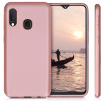 KW Θήκη Σιλικόνης Samsung Galaxy A20e - Metallic Rose Gold (200-104-154)