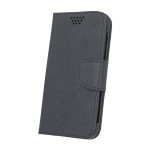 Θήκη Fancy Book Universal με Clip - OEM - Μαύρο - 5,5-5,7 Ίντσες.