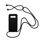 Θήκη Σιλικόνης με Κορδόνι CarryHang για Samsung - My Colors - Μαύρο - Samsung Galaxy S10 Plus