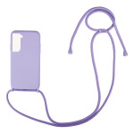 Θήκη Σιλικόνης με Κορδόνι CarryHang για Samsung - My Colors - Λιλά - Samsung Galaxy S22