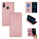 Θήκη Πορτοφόλι Vintage Magnet Wallet Sonique Huawei Y7 2019 Ροζ Χρυσό - Sonique - Ροζ Χρυσό - Y7 2019
