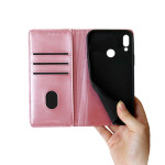 Θήκη Πορτοφόλι Vintage Magnet Wallet Sonique Huawei Y7 2019 Ροζ Χρυσό - Sonique - Ροζ Χρυσό - Y7 2019