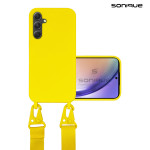 Θήκη Σιλικόνης με Strap CarryHang Sonique Samsung Galaxy A54 5G Κίτρινο - Sonique - Κίτρινο - Galaxy A54 5G - Θήκες Πλάτης