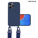 Θήκη Σιλικόνης με Strap CarryHang Sonique Xiaomi Redmi 12 4G / Redmi 12 5G Μπλε Σκούρο - Sonique - Μπλε Σκούρο - Redmi 12 4G, Redmi 12 5G - Θήκες Πλάτης