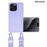 Θήκη Σιλικόνης με Strap CarryHang Sonique Apple iPhone 15 Pro Max Λιλά - Sonique - Λιλά - iPhone 15 Pro Max - Θήκες Πλάτης