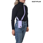 Θήκη Σιλικόνης με Strap CarryHang Sonique Apple iPhone 15 Pro Max Λιλά - Sonique - Λιλά - iPhone 15 Pro Max - Θήκες Πλάτης