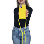 Θήκη Σιλικόνης με Κορδόνι CarryHang Sonique Xiaomi Redmi Note 13 Pro 4G / Poco M6 Pro 4G Κίτρινο