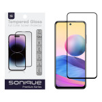 Hardy Glass Sonique Premium Series HD Full Cover 9H Xiaomi Redmi Note 10 5G / Poco M3 Pro 5G Μαύρο - Sonique - Μαύρο - Poco M3 Pro 5G, Redmi Note 10 5G