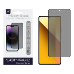 Privacy Glass Sonique Premium Series HD Full Cover 9H Xiaomi Redmi Note 13 5G / Redmi Note 13 Pro 4G / Poco M6 Pro 4G Μαύρο