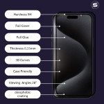 Privacy Glass Sonique Premium Series HD Full Cover 9H Xiaomi Redmi Note 13 5G / Redmi Note 13 Pro 4G / Poco M6 Pro 4G Μαύρο
