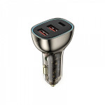 WiWU - Φορτιστής αυτοκινήτου Wi-QC013 90W PD+QC 2x USB A + USB C