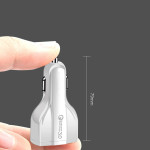 Wozinsky Quick Charge Smart Car Charger - Τριπλός Φορτιστής Αυτοκινήτου με Qualcomm Quick Charge 3.0 - 2 x USB-A & 1 x USB-C - 35 W - Black (WCC-01) (200-105-463)