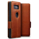 Terrapin Low Profile Δερμάτινη Θήκη - Πορτοφόλι Sony Xperia XZ2 Compact - Cognac 