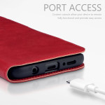 Terrapin Low Profile Δερμάτινη Θήκη - Πορτοφόλι Samsung Galaxy S9 Plus - Red 