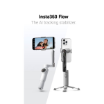 Insta360 Flow - Creator Kit Grey - AI Tracking Stabilizer phone gimbal, Spotlight TypeC & Lightning
