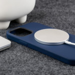 Crong Color Magnetic Θήκη MagSafe Premium Σιλικόνης Apple iPhone 12 / 12 Pro - Blue (CRG-COLRM-IP1261-BLUE)