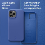 Spigen Silicone Navy iPhone 12 / 12 Pro (ACS01738)