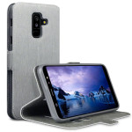 Terrapin Low Profile Thin Θήκη - Πορτοφόλι Samsung Galaxy A6 Plus 2018 - Grey 