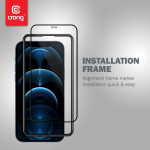 Crong Anti-Bacterial 3D Armor Glass - Fullface Αντιβακτηριδιακό Tempered Glass Apple iPhone 12 / 12 Pro - Black (CRG-AB3DAG-IP61)