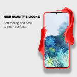 Crong Color Θήκη Premium Σιλικόνης Samsung Galaxy S20 Ultra - Red (CRG-COLR-SGS20U-RED)