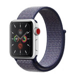 Crong Nylon Λουράκι Apple Watch 5/4/3/2/1 (40/38mm) - Midnight Blue (CRG-40NLB-MBL)