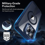 ESR Boost Flickstand HaloLock Case - Διάφανη Ανθεκτική MagSafe Σκληρή Θήκη με Kickstand - Apple iPhone 15 Pro Max - Clear / Dark Blue (4894240186633)
