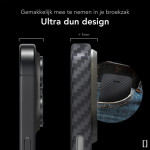 Nekit Fiber - Σκληρή MagSafe Θήκη Aramid Fiber - Apple iPhone 15 - 1mm - 1500D Kevlar - Black (8719246451911)
