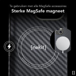 Nekit Fiber - Σκληρή MagSafe Θήκη Aramid Fiber - Apple iPhone 15 - 1mm - 1500D Kevlar - Black (8719246451911)